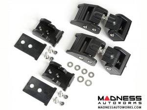 Jeep Gladiator JT Hood Catch Kit - Black Aluminum Jeep Gladiator JT Hood Catch Kit - Black Aluminum